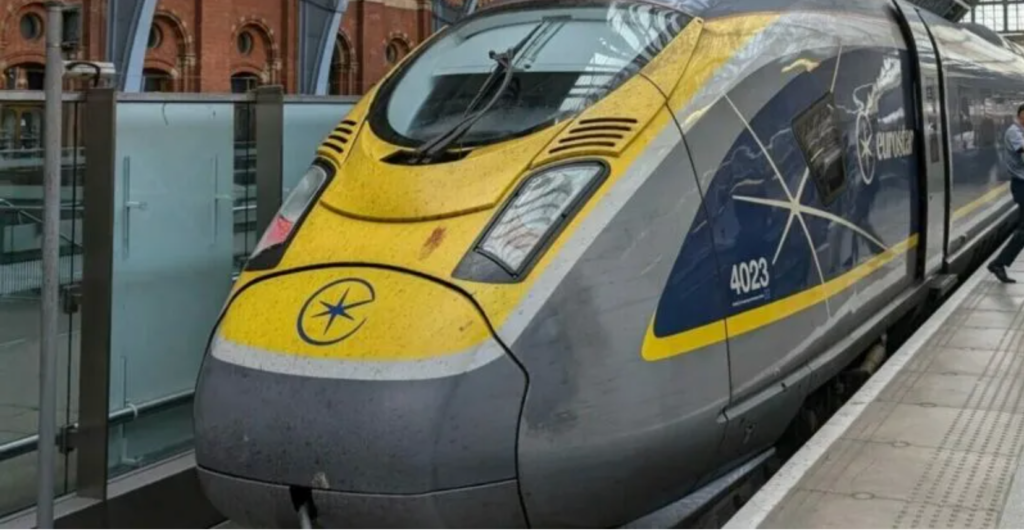 A Eurostar high-speed train