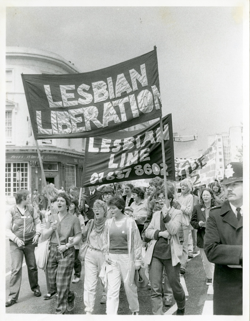 The first Lesbian Strength march