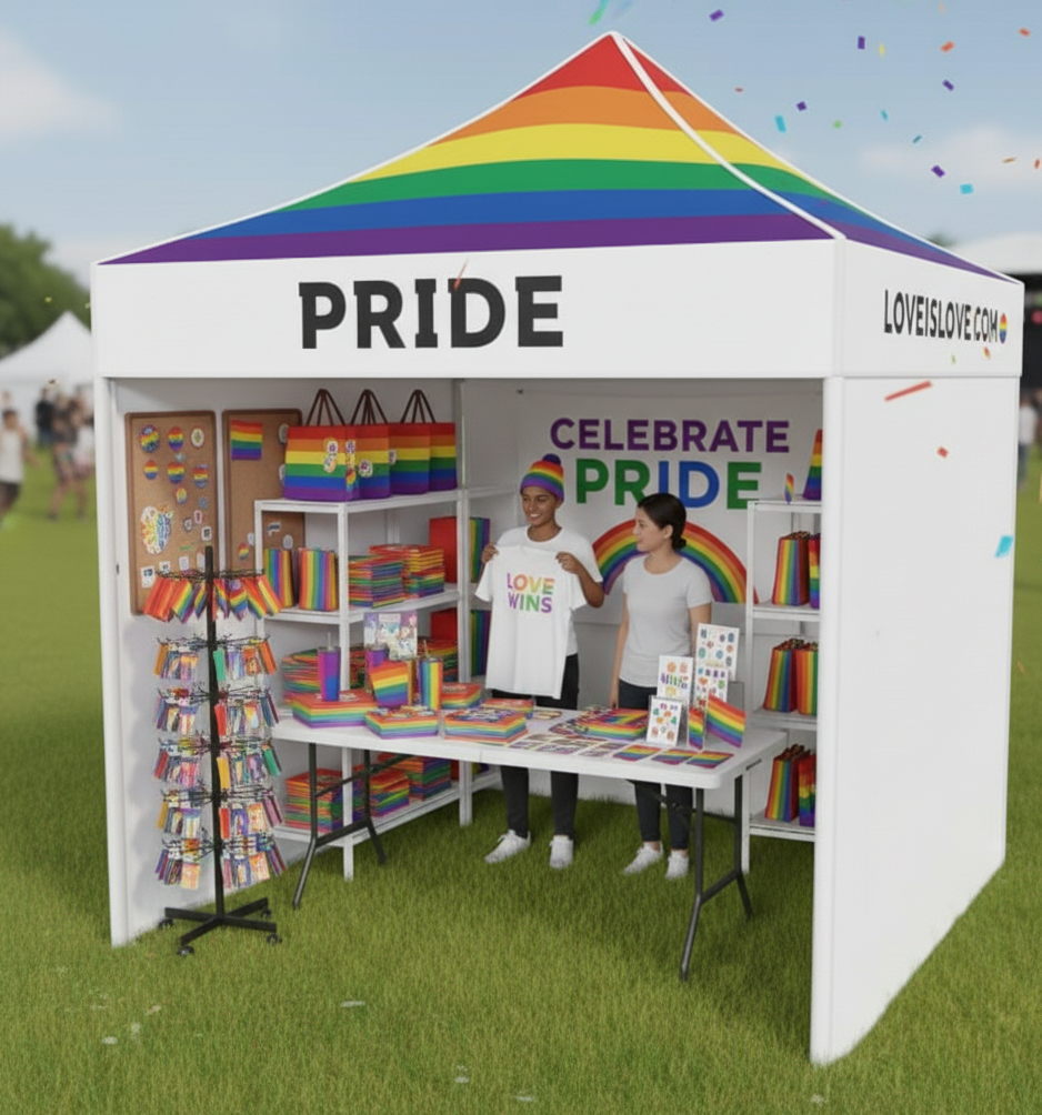 A Pride market stall