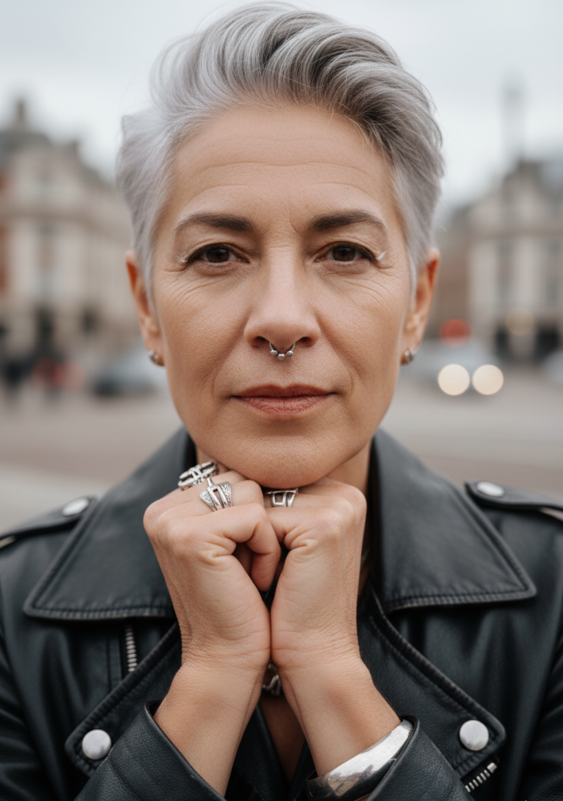 An older queer woman